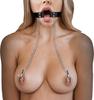 Nipple Clamps O-Ring Gag Ouch! by Shots