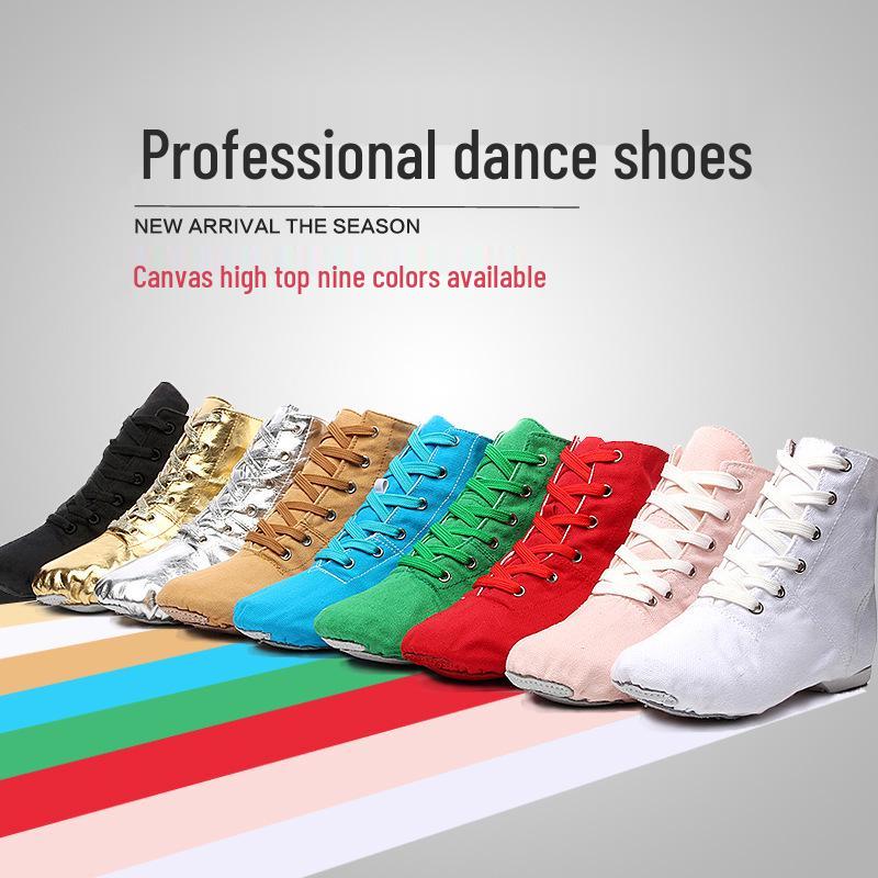 High Top Canvas Jazz & Ballet Dance Shoes for Adults & Children
