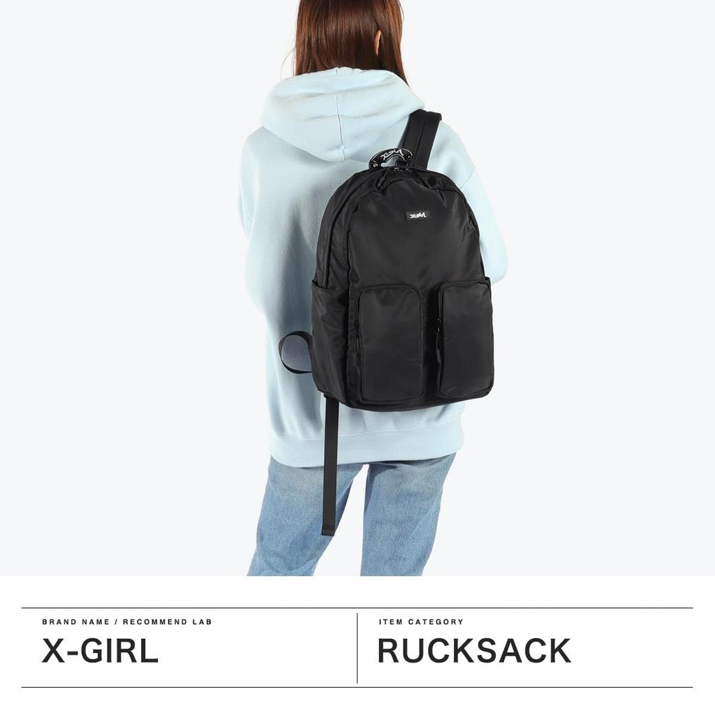 [X-girl] Sac à dos avec bande jacquard logo SAC À DOS BANDE JACQUARD LOGO 105251053009 NOIR TAILLE UNIQUE