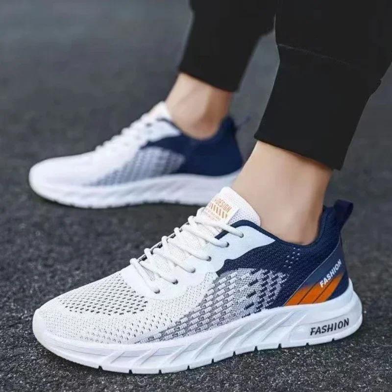 Men's Shoes Summer New Sports and Leisure Shoes Breathable and Odor Proof Mesh Shoes Trendy and Versatile Running Shoes Soft Sol