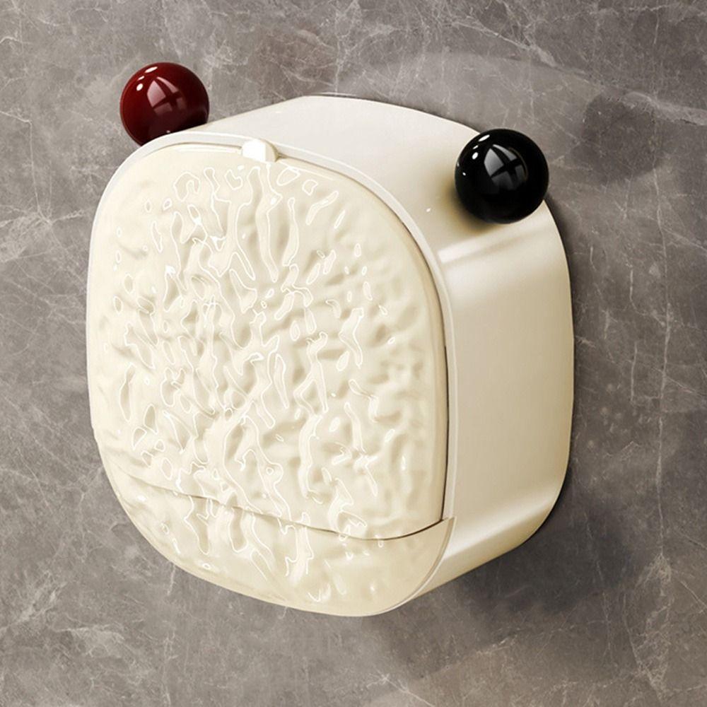 

Punch-Free Soap Storage Rack Plastic Toilet Soap Shelf Multifuctional Bear Soap Box Bathroom