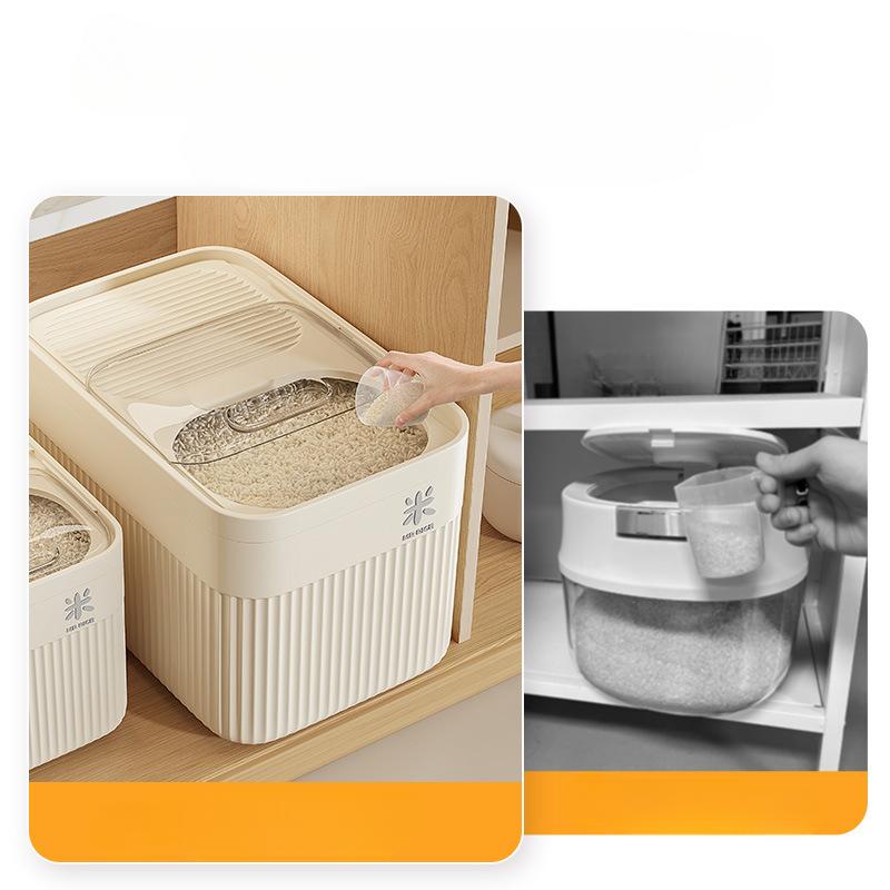 Rice Bucket, Household Use, Insect and Moisture Resistant, Sealed, 2025 New Model, Flour Storage Tank, Grains and Cereals, Flour Storage Box, Rice Box