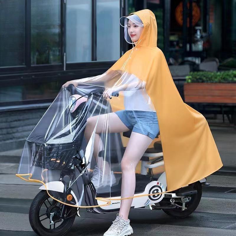 Passende verdickte übergroße Regenponchos für Eltern und Kinder Mutter-Kind Elektroroller Regenmäntel