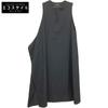 Y's [Excellent Condition] YQ-D02-100 GABARDINE RIGHT FLAP BUTTON DRESS Wool Sleeveless Dress 2 blackUsed