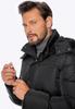 Wittchen Herren Stepp-Daunenjacke mit Kapuze, Schwarzes Nylon
