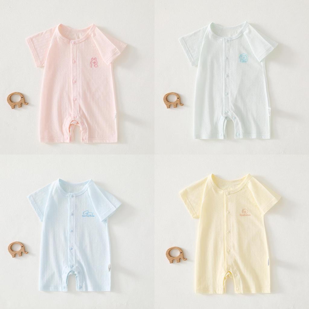 Baby Cotton Romper Summer Lightweight Nobone Antibacterial For Newborns And Toddlers