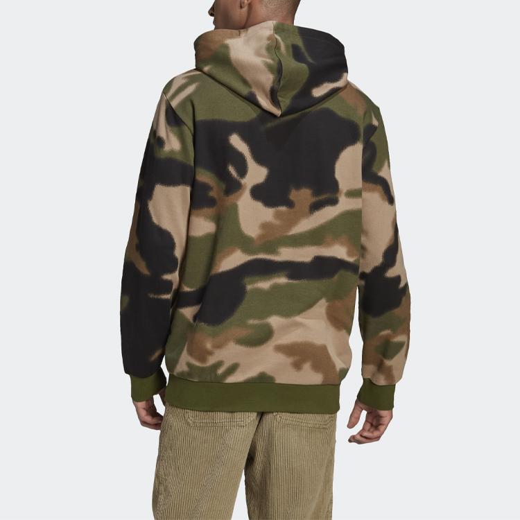 adidas Originals Trefoil Kapuzenpullover Herren Tops Grün-Camouflage GN1879