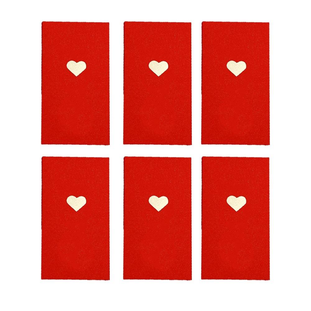 

6 шт./набор традиционных красных пакетов на год змеи с наилучшими пожеланиями на новый год денежные карманы для дома Style F