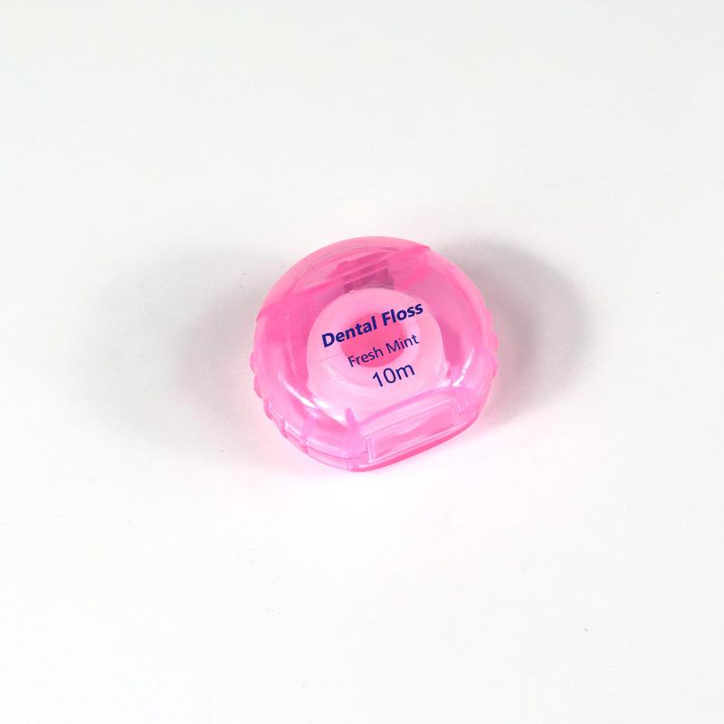 Mint-flavoured Waxed Toothpick-shaped Keyring Dental Floss Roll
