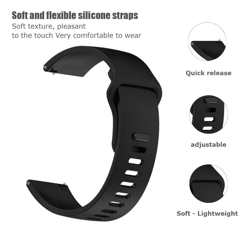 20mm 22mm Silicone Strap for POLAR IGNITE 3 2/Pacer/Unite Band for POLAR Vantage M3 M2 M V3/Grit X X2 Pro Replacement Wristband