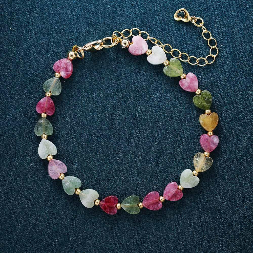 Simple Fashion Fashion Jewelry Exquisite Crystal Love Versatile Necklace Collarbone Chain Merchandise Jewelry