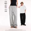 Mens Loose Straight Cut Sweatpants Cotton Blend Casual Pants Fall Comfortable Relaxed Fit