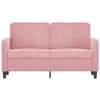 VidaXL 2-seater Sofa Pink 120 Cm Velvet 359435
