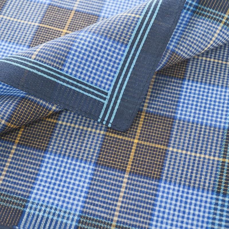 3 Stück/6 Stück Reine Baumwolle Schweißabwischende Karomuster Taschentücher Dünnes Taschentuch Wasserabsorbierend Herren