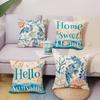 1/4 Stück Küsten-Zierkissenbezüge Aquarell Strand Ozean Thema Heimdeko Kissenbezüge für Sofa Schlafzimmer Terrasse Kissenbezug