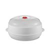 Microwave Food Steamer, Microwave Heat-resistant Plastic Steaming Tray Set