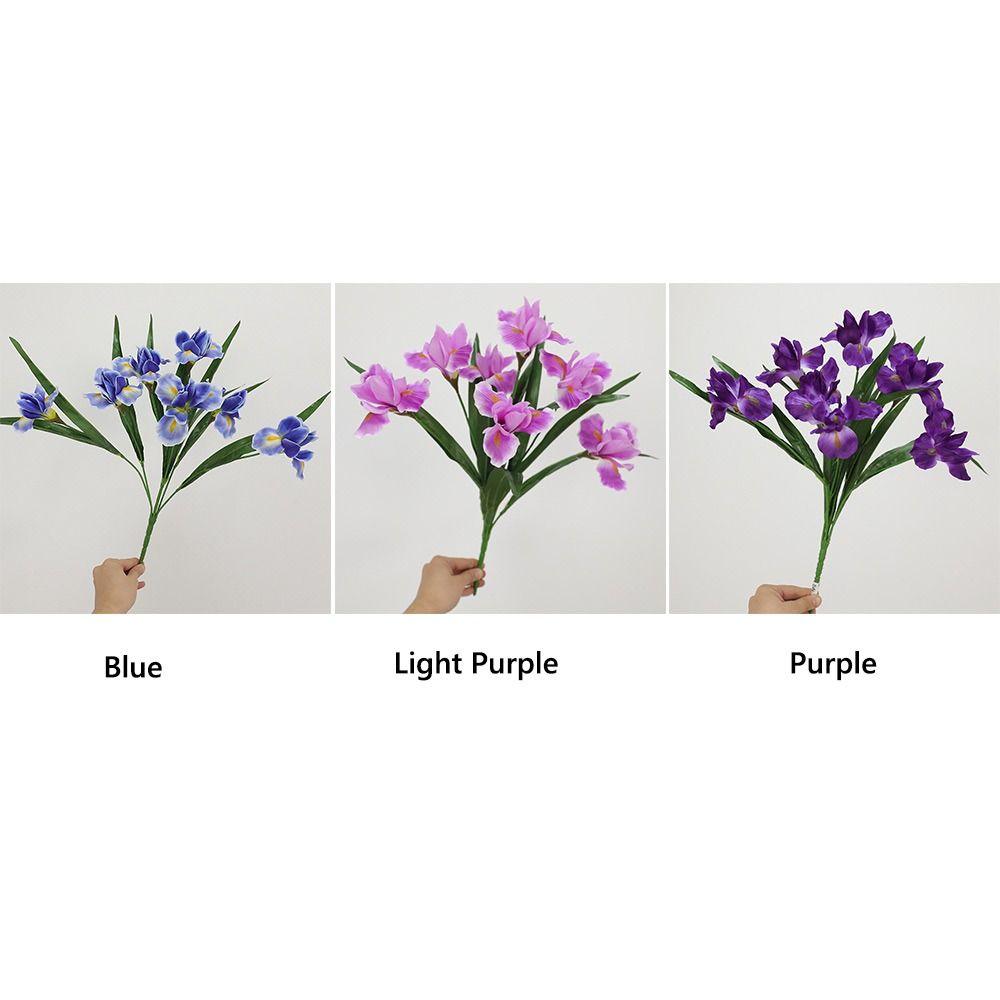Künstliche Iris-Szene in verschiedenen Farben – realistische Haptik, Foto-Requisite, Lilien-Simulation, Tischdekoration