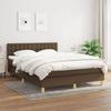 Exclusive House - Slatted Bed Base with Mattress Dark Brown 140x200 Cm