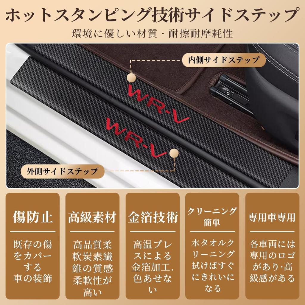 GOODGOODCAR Honda New Model WR-V2024 (Reiwa 6) and Up DG5 Side Step Guard, Scuff