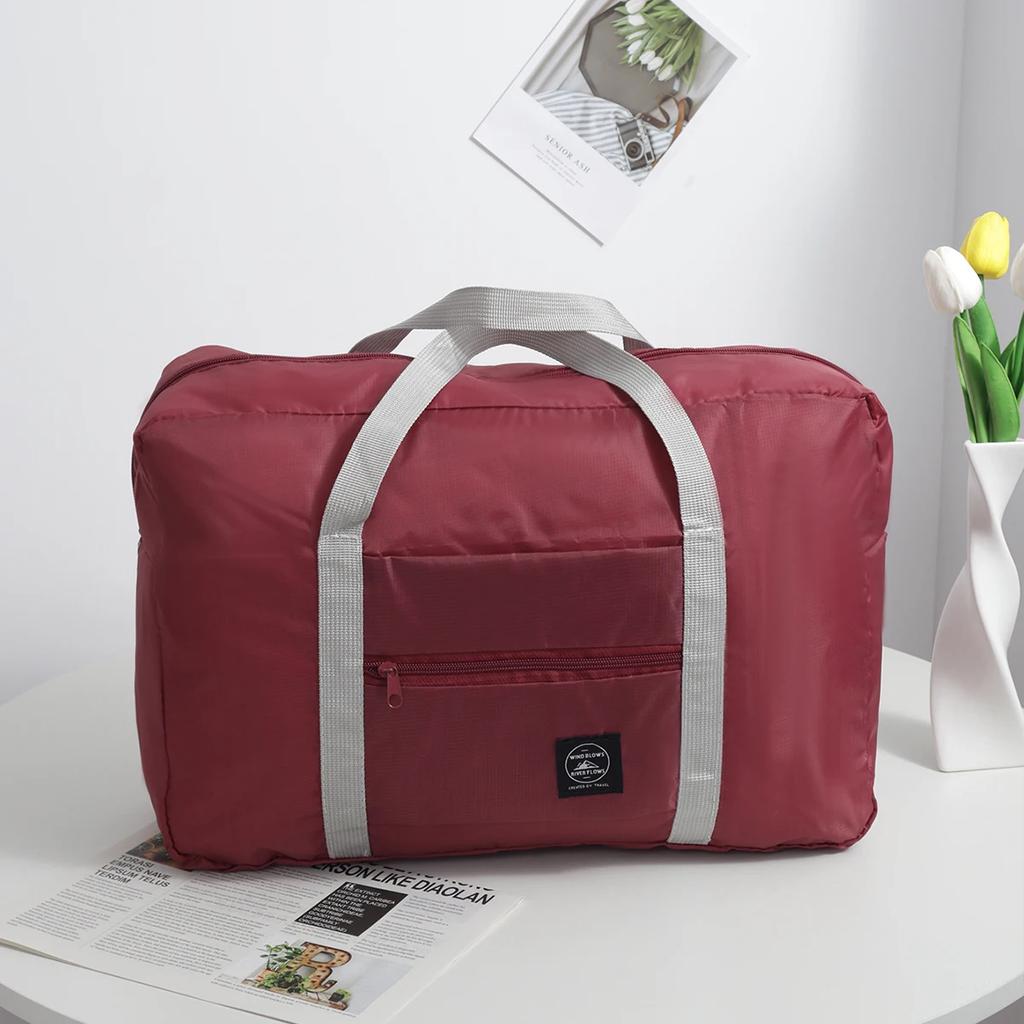 1pc Folding Travel Bag Organiser Bag Luggage Bag Travel Handheld Boarding Bag Large Capacity Travel Storage