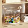 Transparent Storage Box Children's Toys Storage Basket Plush Toys Large-capacity Household Portable Folding Book Storage