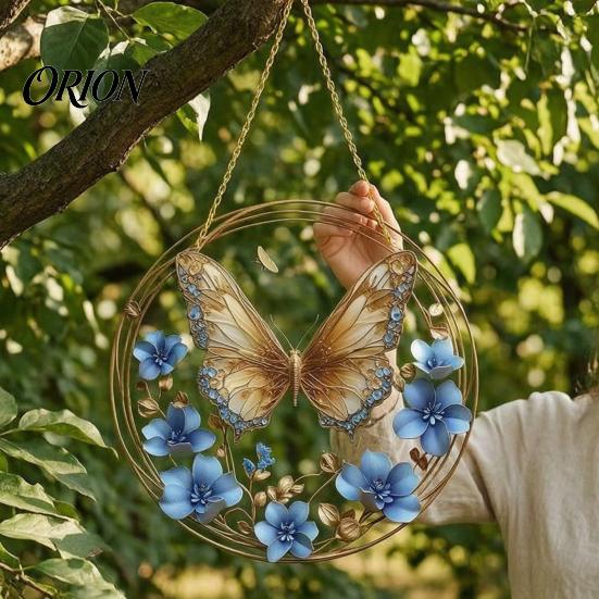 Colorful Butterfly Light Catcher Acrylic Sun Catcher, Rainbow Hanging Decoration, Durable Refracting Decor Lanyard Ornament for Living Room