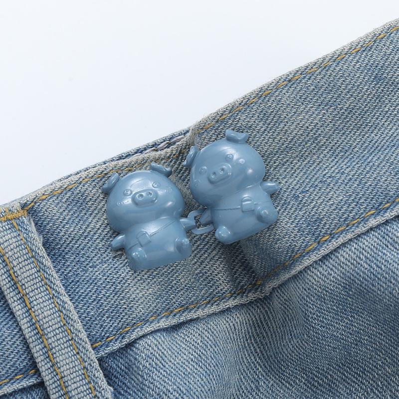 Verstellbare Bundschnalle für Schlankmacher-Jeans – Abnehmbar, Ohne Nähen, Nagelfreie Lösung.