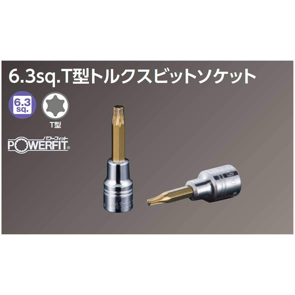 Kyoto Machinery Tools Nepros Torx Bit Socket NQ4T10 (KTC) 6.3mm (1/4 Inch) T-type