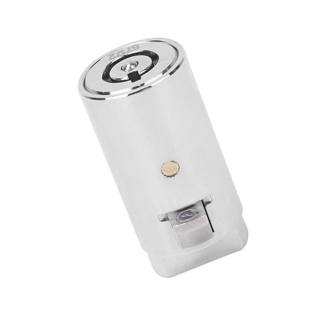 Zinc Alloy Chrome Color Single Opening Key Vending Machine Lock Cylinder for Automatic Selling Machi