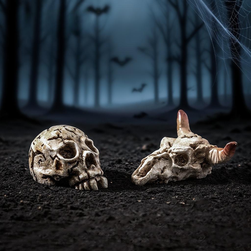 5/10PCS New Gothic Style Raven Animal Skull Skeleton Handmade Ornament Additions Scrapbooking Decorative Supplies Holiday Gifts