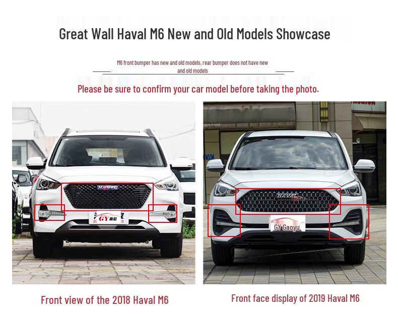 Stoßstangenschutz vorne und hinten für Great Wall Haval H5, H7, H6 (Geändert), M6 Blaues & Rotes Etikett