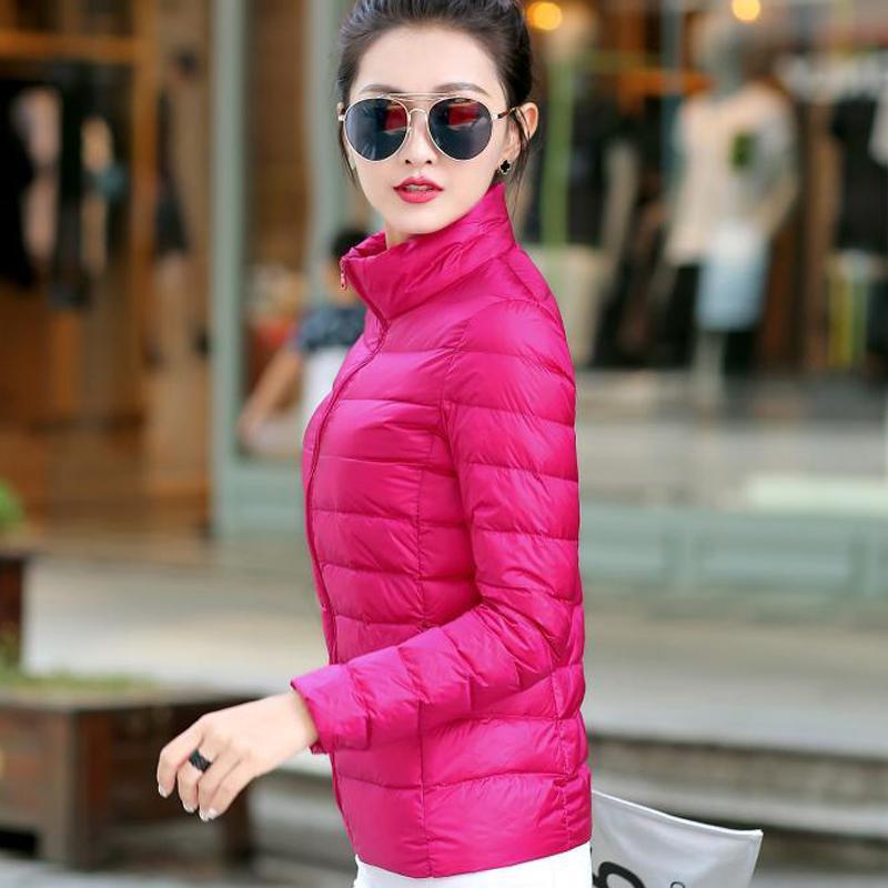 Brand Women Autumn Winter Clothes Basic Jacket Solid Slim Warm Thin Coat Casual Long Sleeve Zipper Cotton Parkas