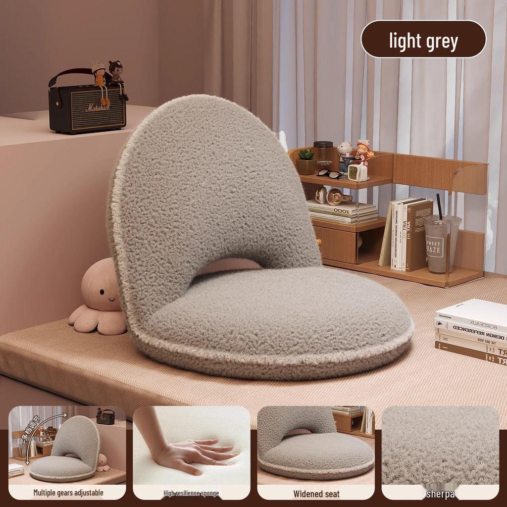 Recline & Rest: Foldable Tatami Floor Cushion Chair with Backrest & Bed Function