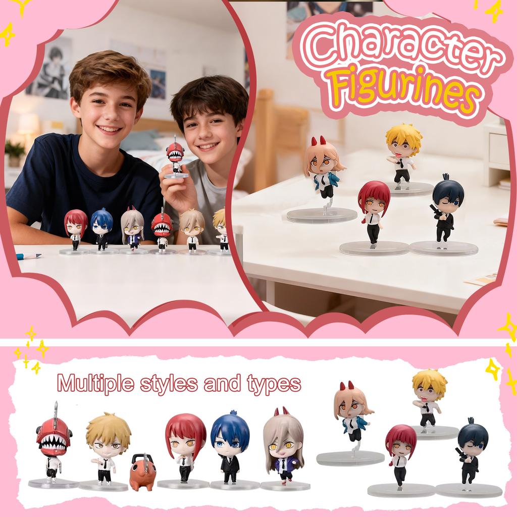 Universal 9.45 Inch Cartoon Figurine, Suitable For Home Décor, Car Dashboard Decoration, Cute Collectibles, Or Gaming Character Statues. Available