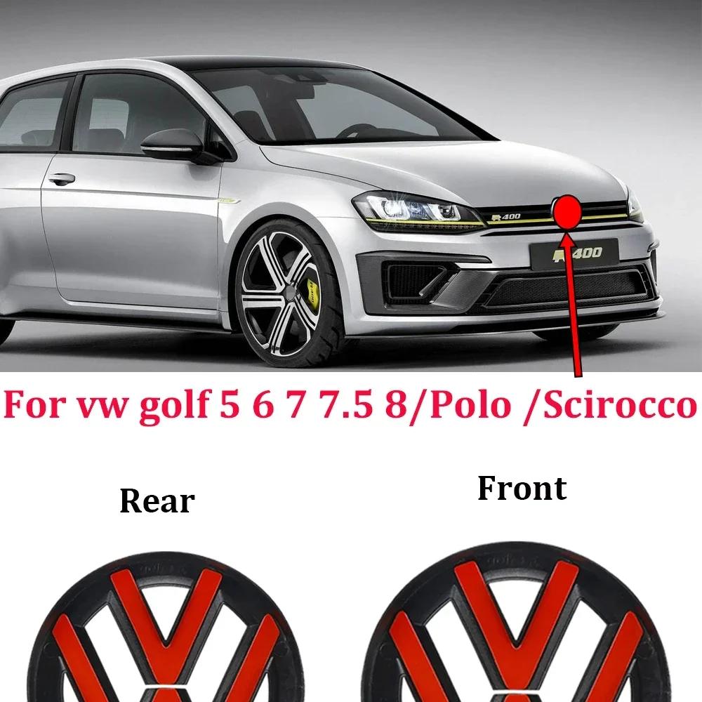 2025 Caldo Volkswagen Emblema Griglia Anteriore Badge Cofano Posteriore Coperchio logo Per VW POLO GOLF 5 6 7 7.5 8 MK7 MK7.5 MK8 Scirocco acces