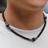 Einzigartige Neue Naturstein-Halskette Für Männer 19 Zoll Kurzes Choker-Halsband Perfekte Geschenke Für Freund Glücksbringer Amulett Colar Joias