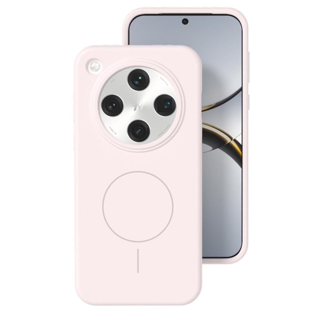 For Oppo Find X8 5G Liquid Silicone Case Compatible with MagSafe Skin-Touch Phone Cover