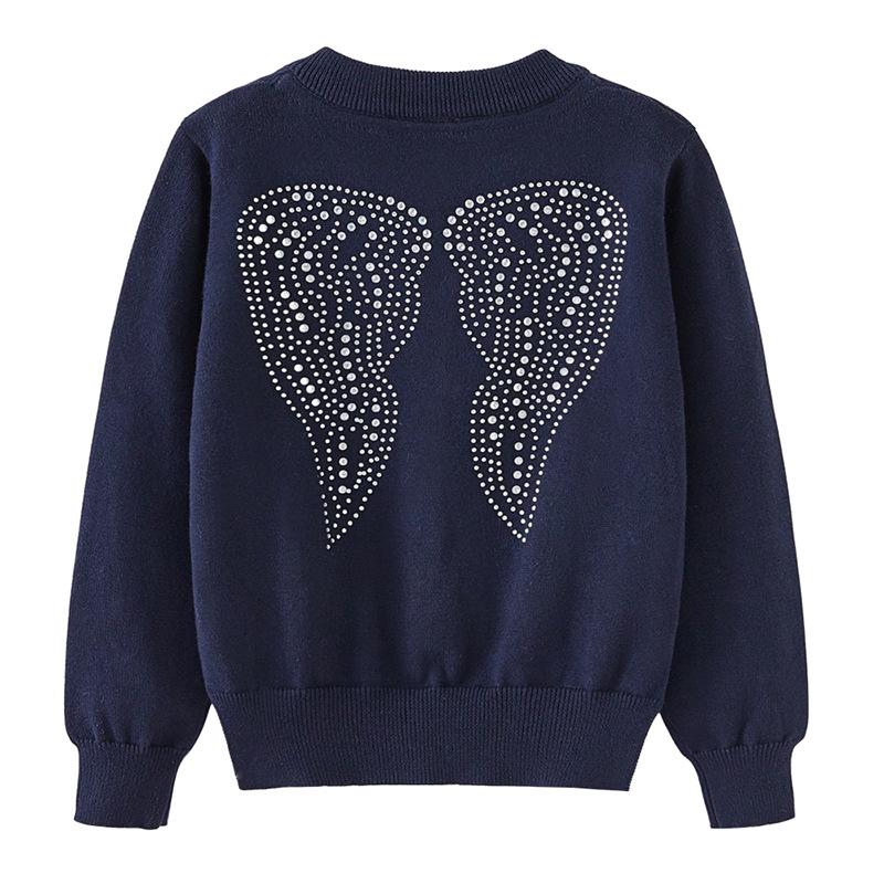 Spring and Autumn Ins Matching Children's Knitted Cardigan Jacket Cotton Girls Sweater Cardigan