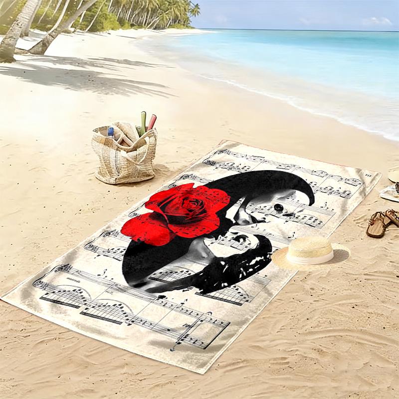 The Phantom of the Opera 2D Flat Print Beach Towel, Large Soft Quick Dry Towel for Beach Camping SwimmingDSTJ0925288