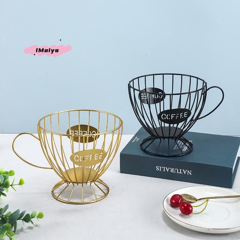 M-Metal Coffee Capsule Holder Large Capacity Cup Coffee Pod Organizer For Coffee Shop Bar Display Kitchen Storage Accessories