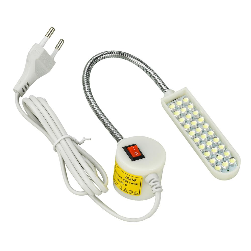 New 30 LED Sewing Machine Lamp 360 Flexible Adjustable Gooseneck Work Lamps Industrial Lights with Magnetic Base for Workbench