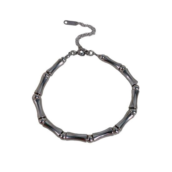 

Унисекс Браслет Акция Подразумевает Бамбуковое Соединение Регулируемый Удлиненная Длина Гладкая Бусина Нержавеющая Сталь Легкий Взрослый Студент Пара Ювелирное Украшение на Запястье A