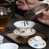 MULTIPOTENT Ming Chenghua Style White Porcelain Gaiwan Tea Bowl