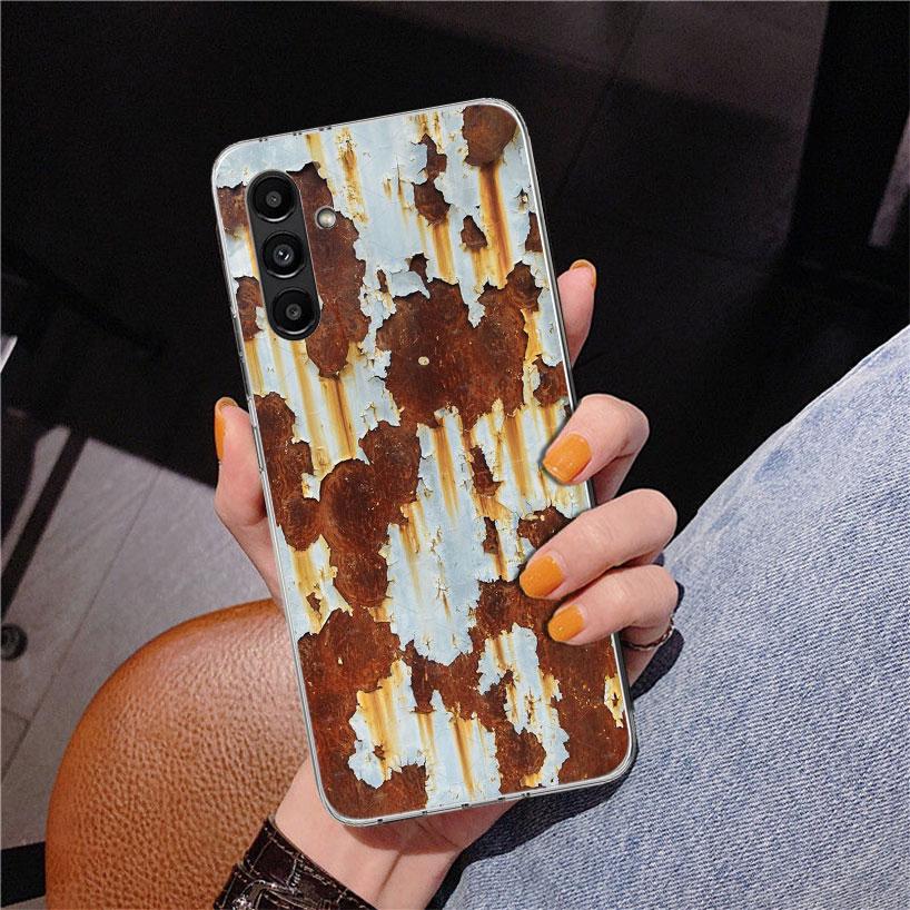 Vintage Industrieller Stil Rostiges Muster Handyhülle Für Samsung Galaxy A17 A16 A15 A14 A13 A57 A56 A55 A54 A53 A37 A36 A35 A34 A33