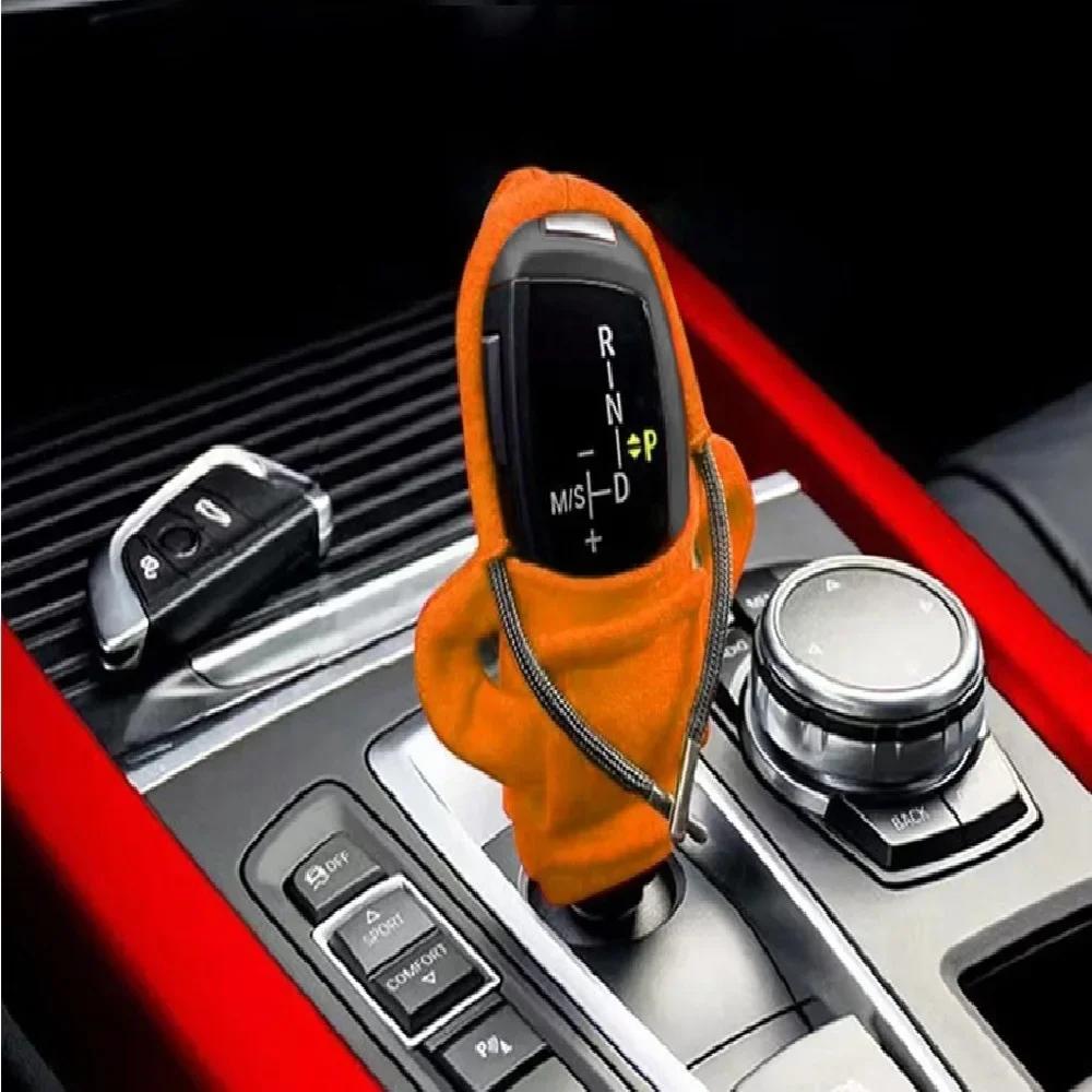 Car Hoodie Gear Shift Knob Manual Cover Handle Gear Lever Change Cover Hoodie Gearshift Car Gear Shift Cover Sweatshirt Worldmum