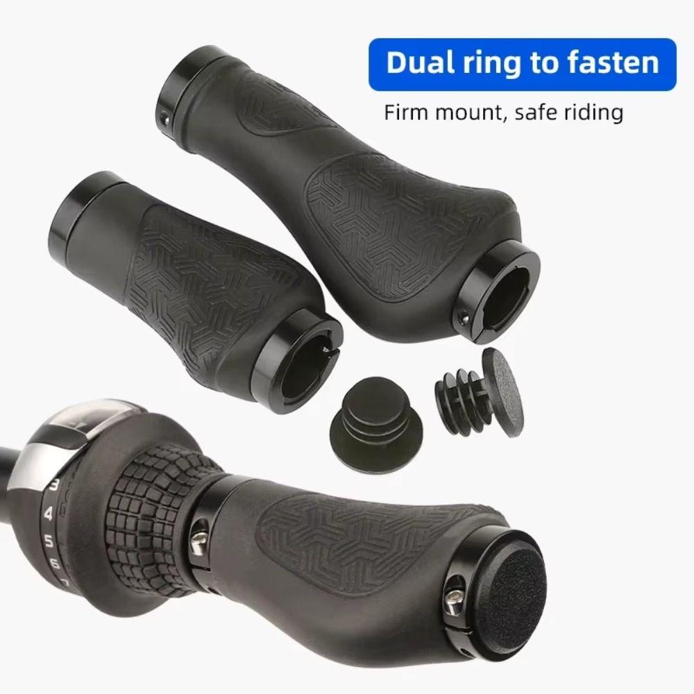 Black Bicycle Handlebar Grips 133mm 93mm Bicycle Parts Durable Bike Handle Grip