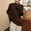 Women's Ribbed Knit Pullover: Autumn/Winter 2026 Half-High Neck Sweater