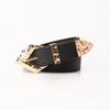 Retro Women's Leather Belt with Trendy Alloy Buckle - Perfect for Jeans and Dresses