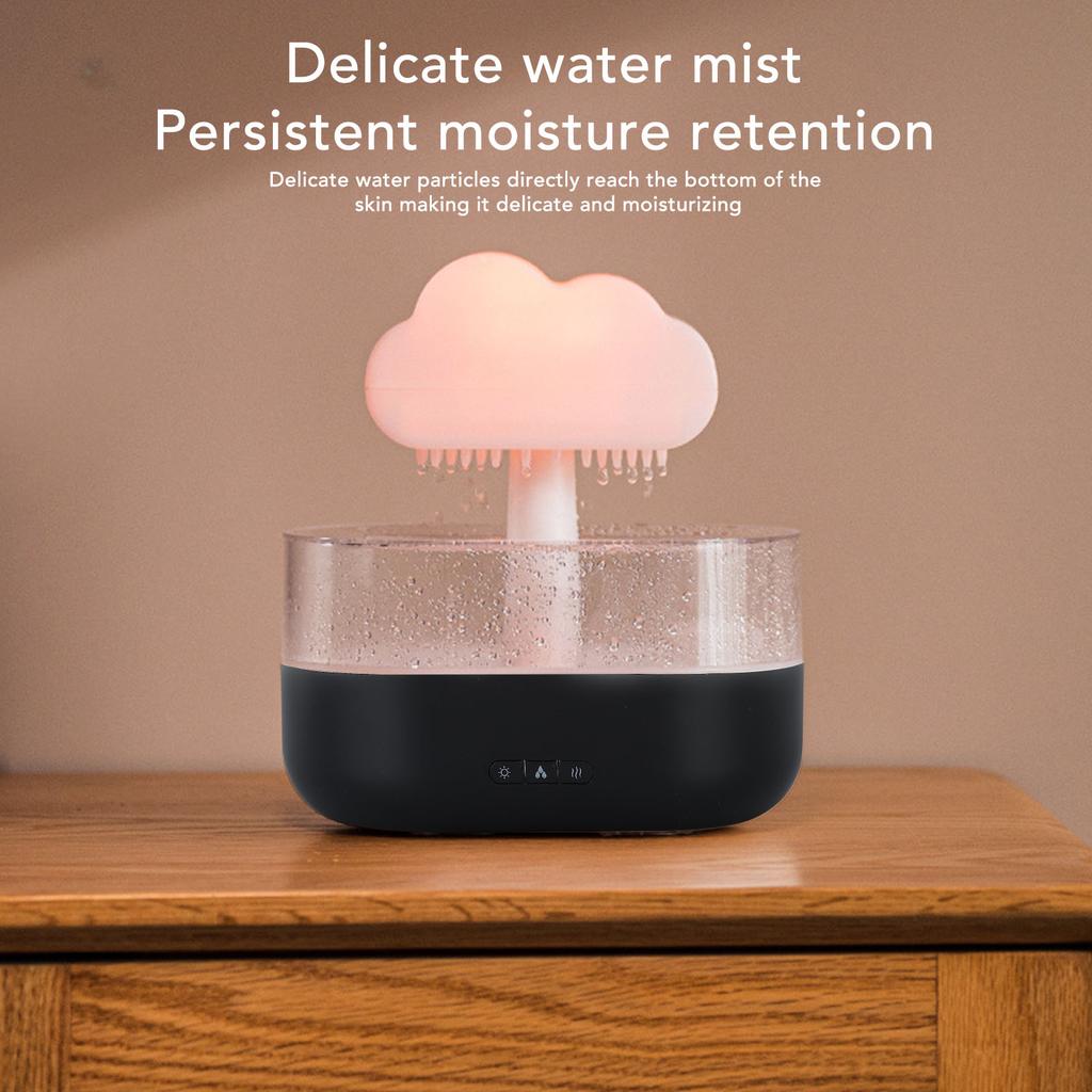 200ml Rain Cloud Humidifier with 7 Colors LED Light Adjustable USB Powered Cloud Aromatherapy Diffuser for Sleeping Relaxing