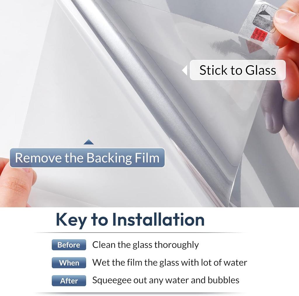 1-4 Meter Length Mirror Window Film Daytime Privacy One Way Vision Self Adhesive Solar Protection Tint For Window Glass Quality